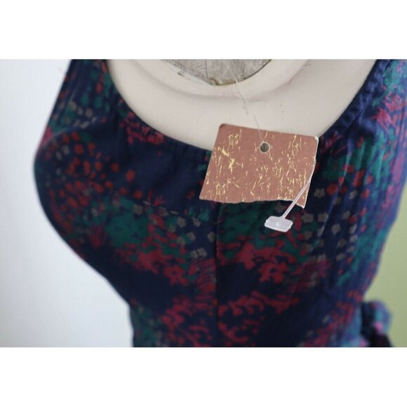 RED CAMEL - JUNIOR'S BLUE FLORAL PRINT DRESS - SIZE 1 - - Picture 6 of 7